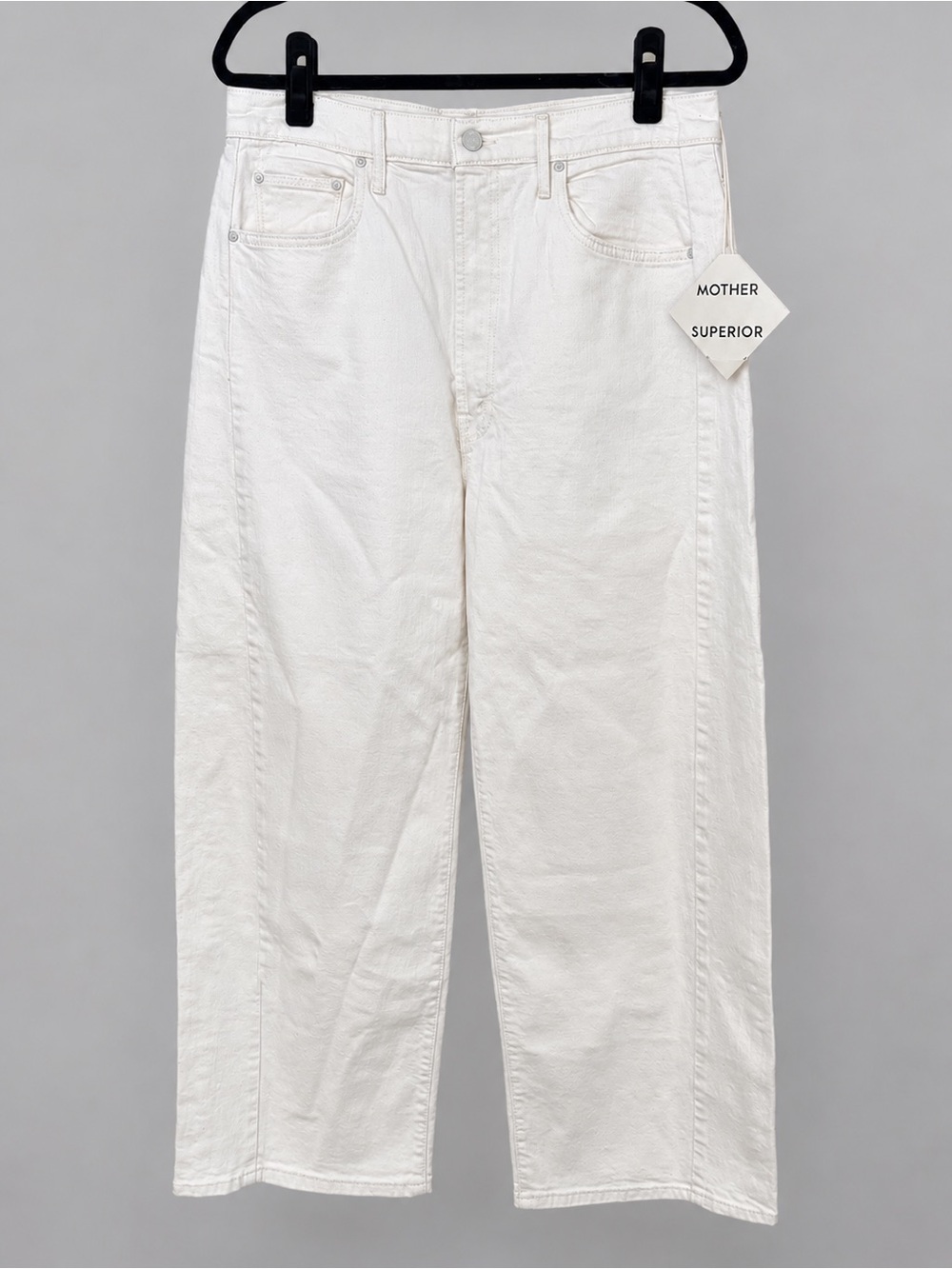 MOTHER The Half Pipe Ankle Jeans Act Natural Women's 32 NWT Barrel Leg